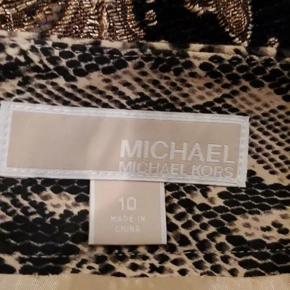Python print Michael Kors skirt NWOT - Picture 3 of 3